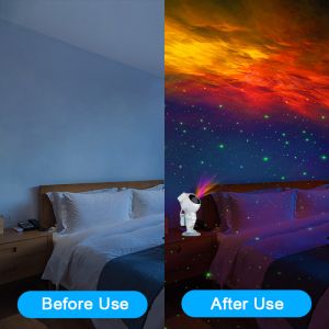 Durable Bedroom Astronaut Galaxy Star Projector Multiscene USB Plug In