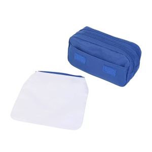 Double Layer Sublimation Pencil Case Blank DIY Custom Polyester Sublimation