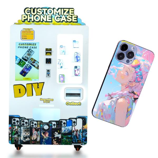 220V 50Hz Steel Cell Phone Case Vending Machine Customized For Entertainment