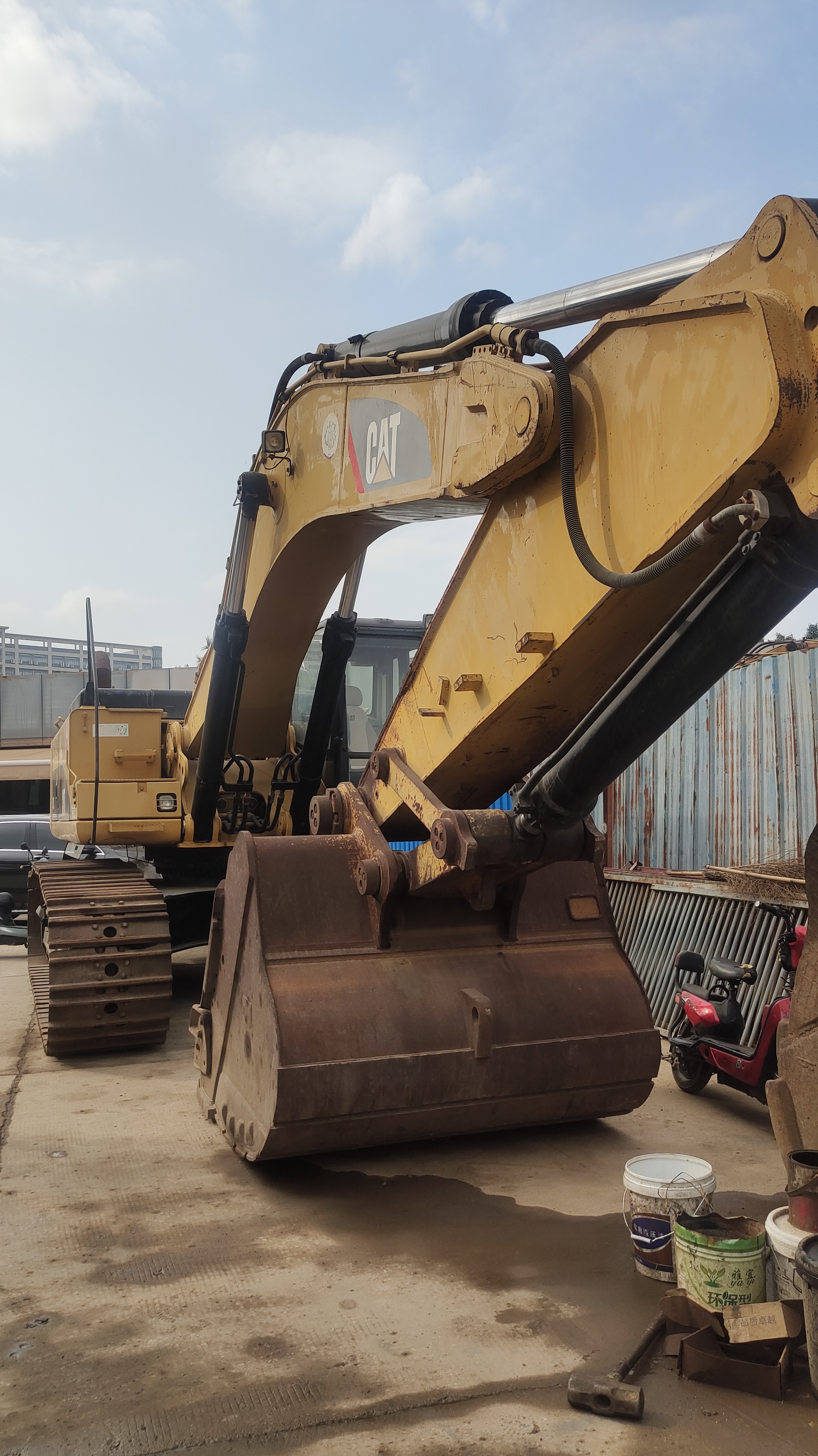 Used Cat 345C excavator, originally imported from Japan