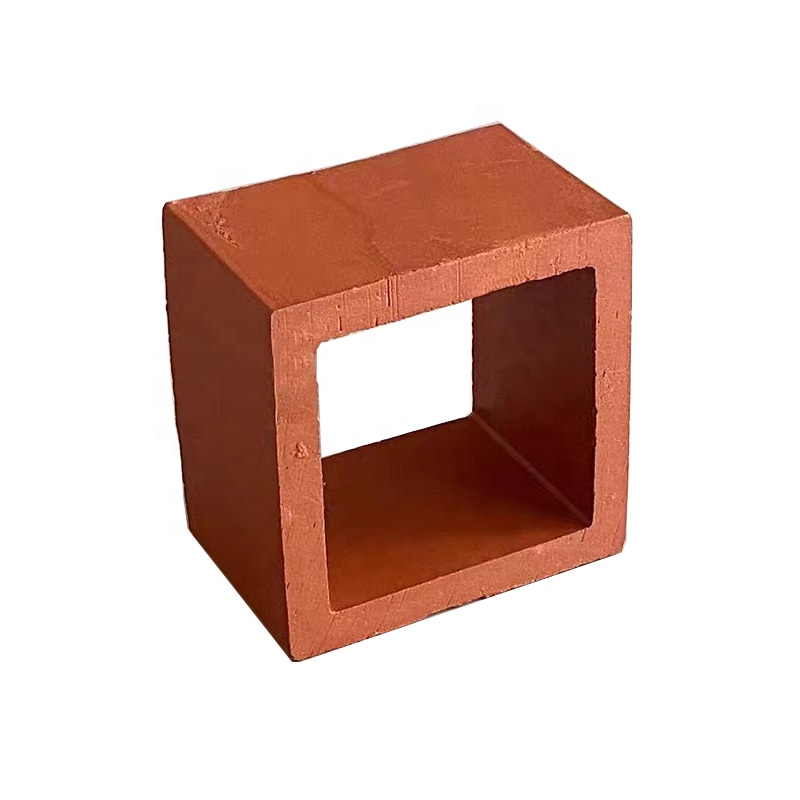 800 Centigrade Heat Insulation Terracotta House Build Block Decorative Material Rectangle Hollow Perforated Brick Outside