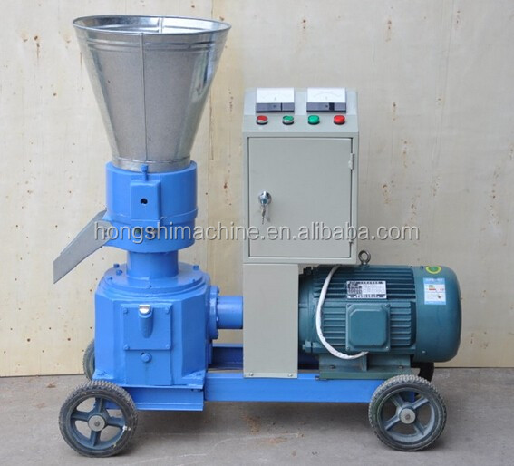 Small Capacity Flat Die Biomass Pellet Plastic Recycle Machine Low Price