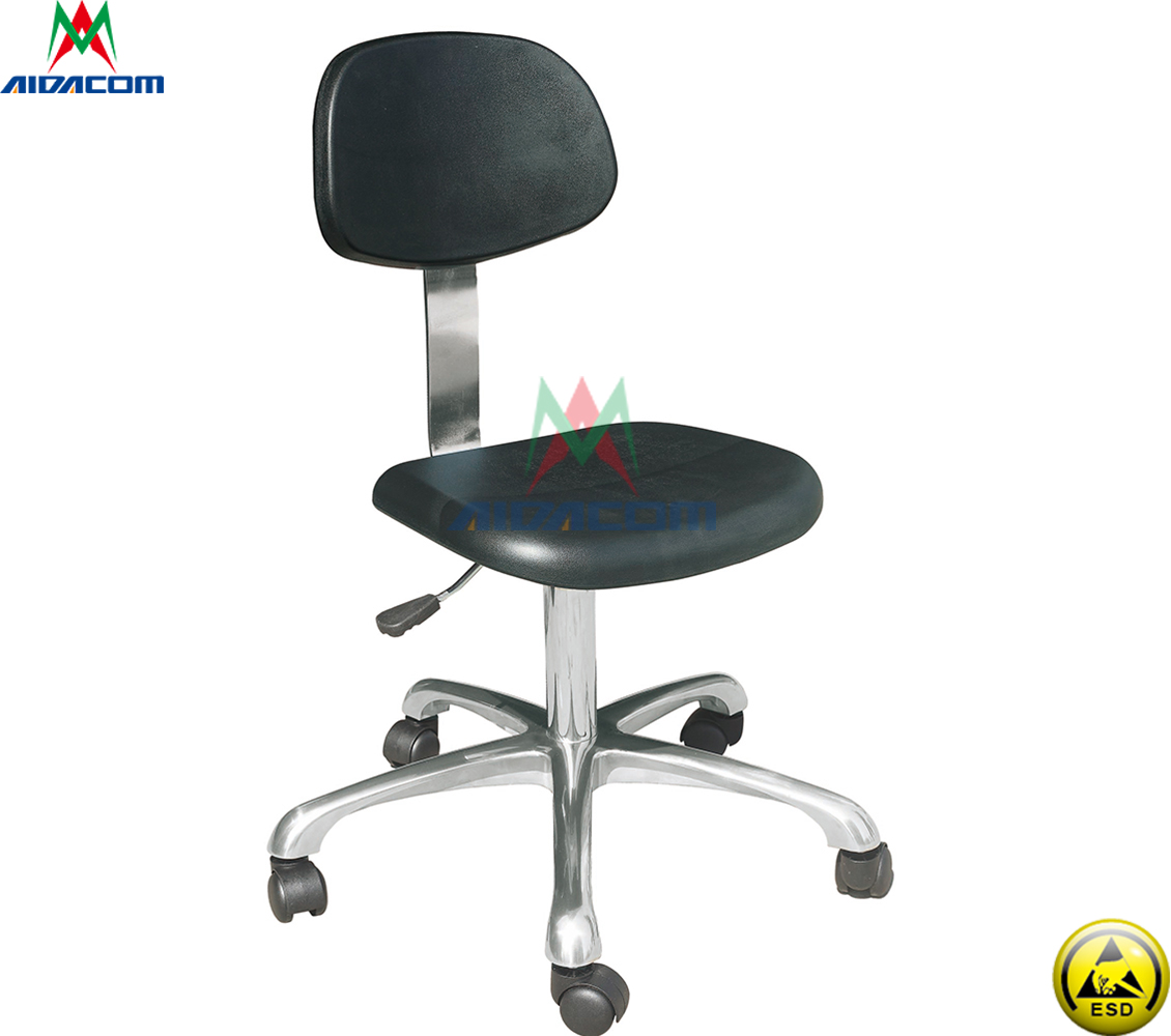 65cm Depth 100mm stroke 10e6 ESD Antistatic Stool