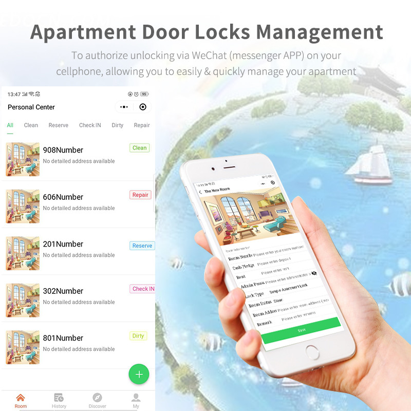 Luxury High Quality Digital Door Viewer Camera Biometric Fingerprint Smart Door Lock Smartphone Tuya Wifi App For Homes