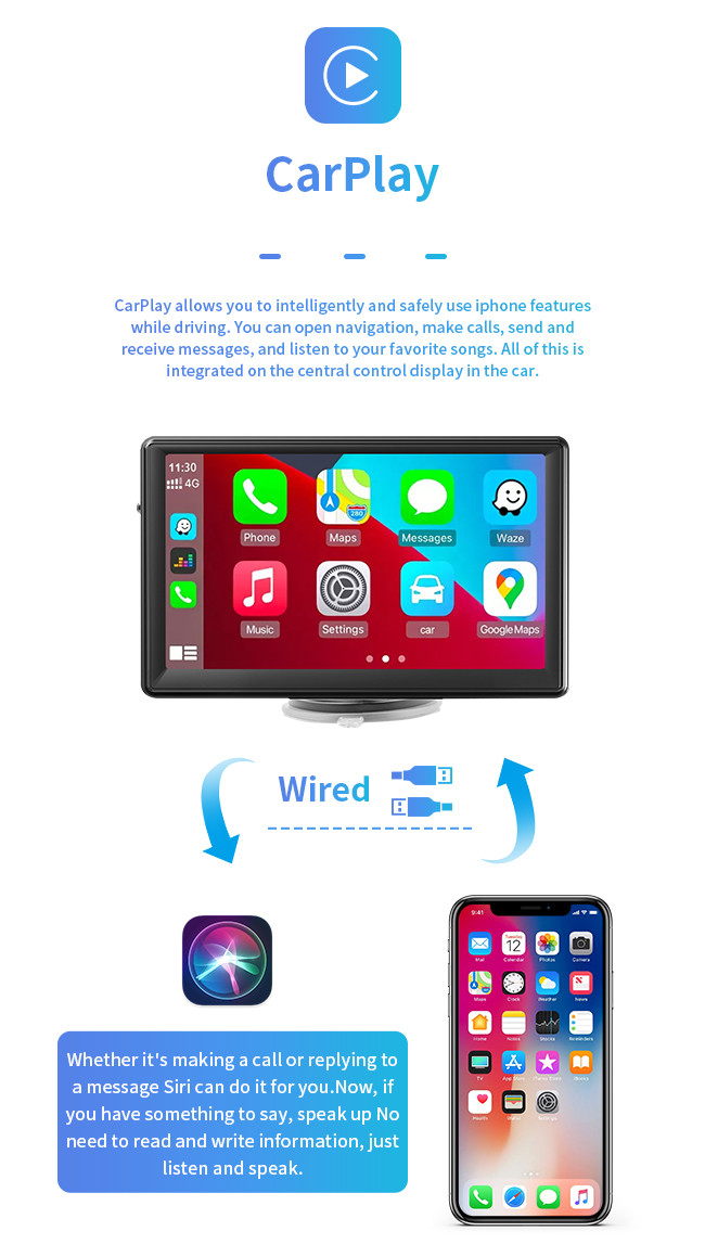 Vehicle Portable Car GPS Navigation Large Screen MP5 7 Inch
