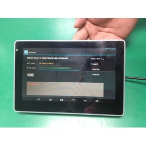 Customized 13.56MHz NFC Recess Wall LED Light Indicator 7 Inch Android Touch