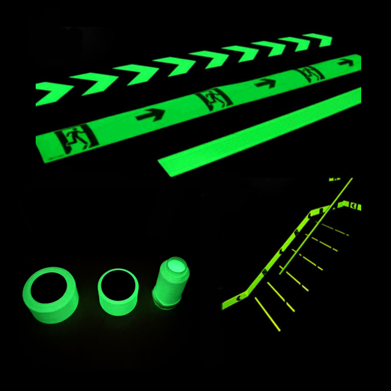 Reflective PVC Photoluminescent Tape Adhesive Self Blue Plastic Sheet Board