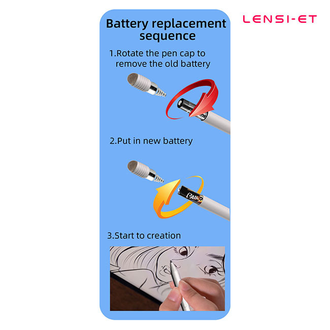 Column Painted Tablet Stylus Pencil Aluminum Surface Tablet Pen