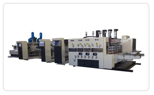 Automatic Corrugated Carton Printing Slotting Die Cutting Folding Gluing Box