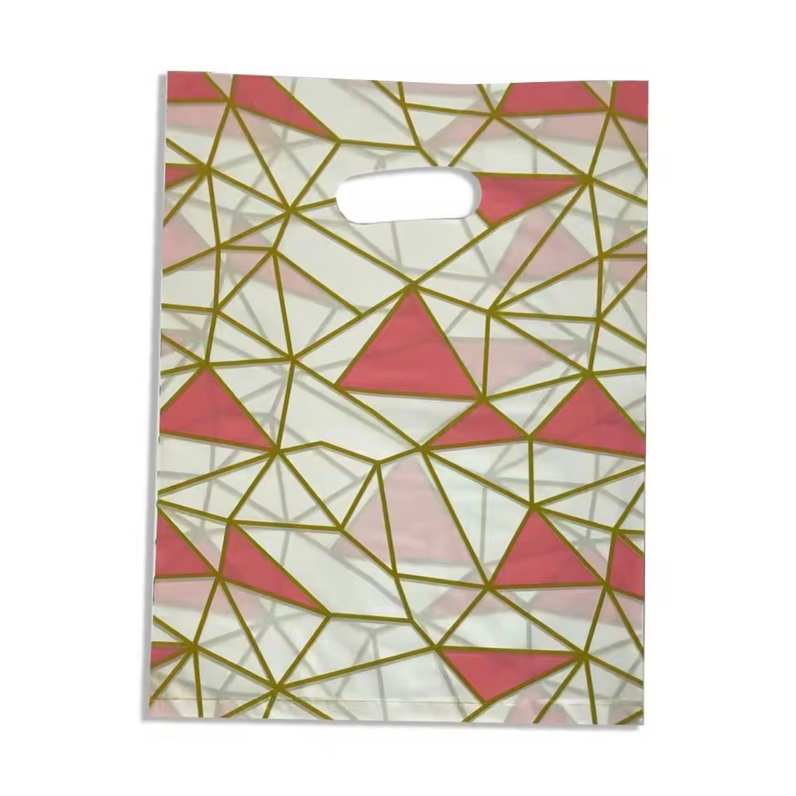 Recyclable Plastic Bag With Handle Mailing Bags Personalised Tear Roof / Waterproof