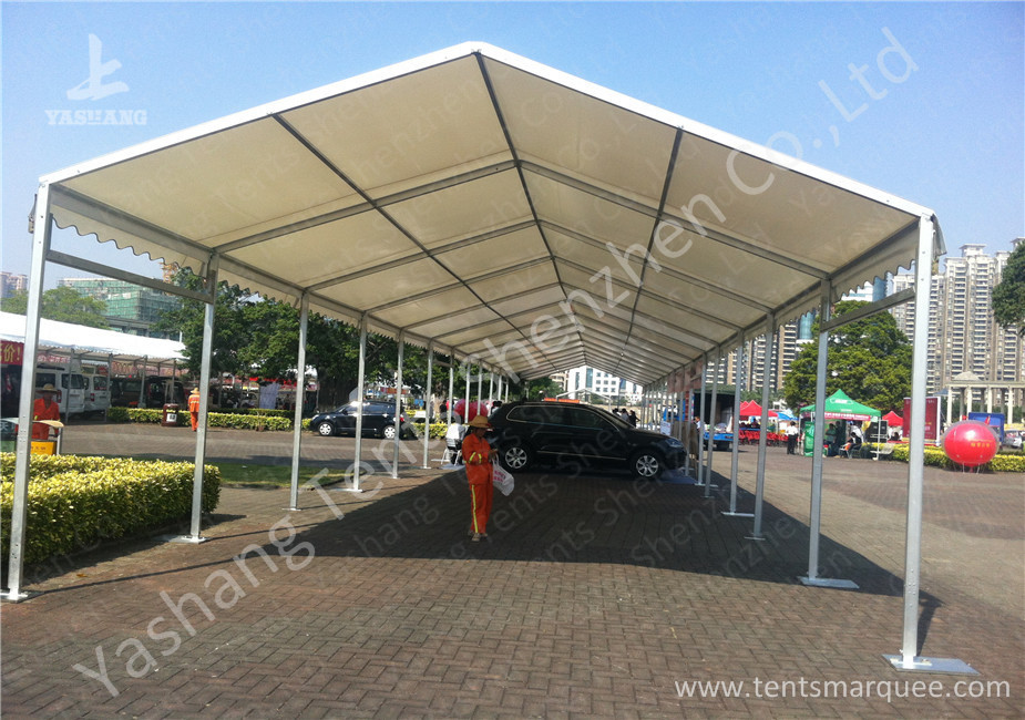 Clear Span PVC Fabric Aluminum Frame Outdoor Sunscreen Car Exhibition Tent