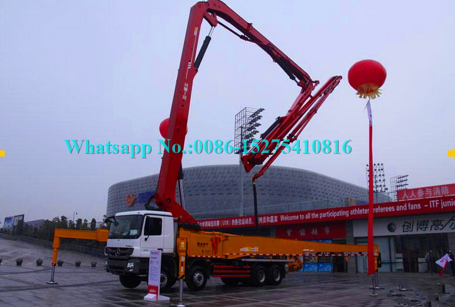 High Efficient 3 Axle Cement Pump Truck 36X-5Z With Boom 120m³/H Max Output
