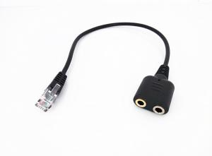 China Headset Cable PC Headset For CISCO Phone Jack Dual 3.5mm Female to RJ9 Modular on sale