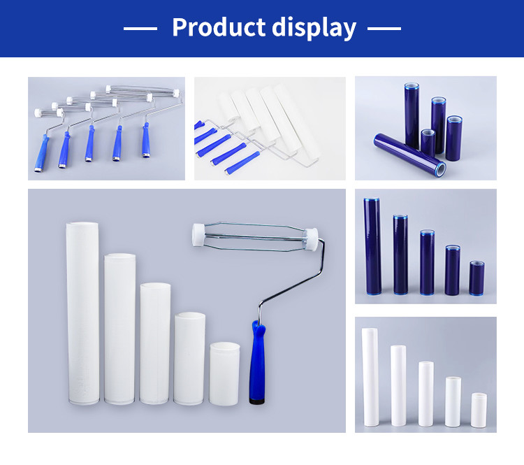 Blue PE Cleanroom Sticky Roller High Quality PCB Lint Roller Cleaner