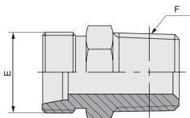 Hydraulic Adapter Bsp Thread Fitting BSPT Male 1CT/Dt 1CT-Rn 1dt-Rn