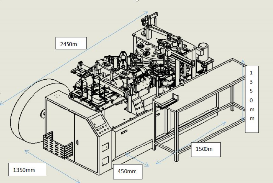 Complete Machine To Make Disposable Paper Bowl Copper Bar Cup Boned Way at Ultrasonic Automatic Paper Bowl Making Machine