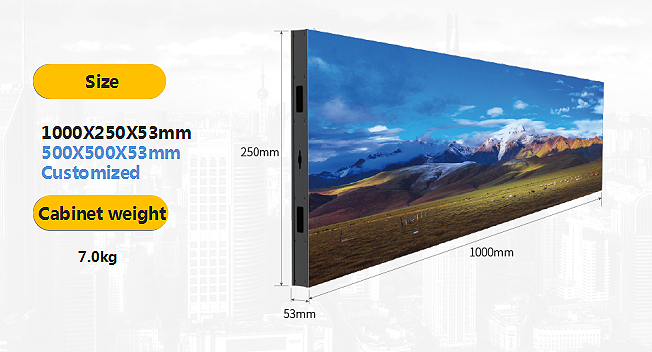 SMD1515 IP20 DJ Slim Indoor Led Display Screen P1.9 P2.5 P2.9 P3.9 Double Side