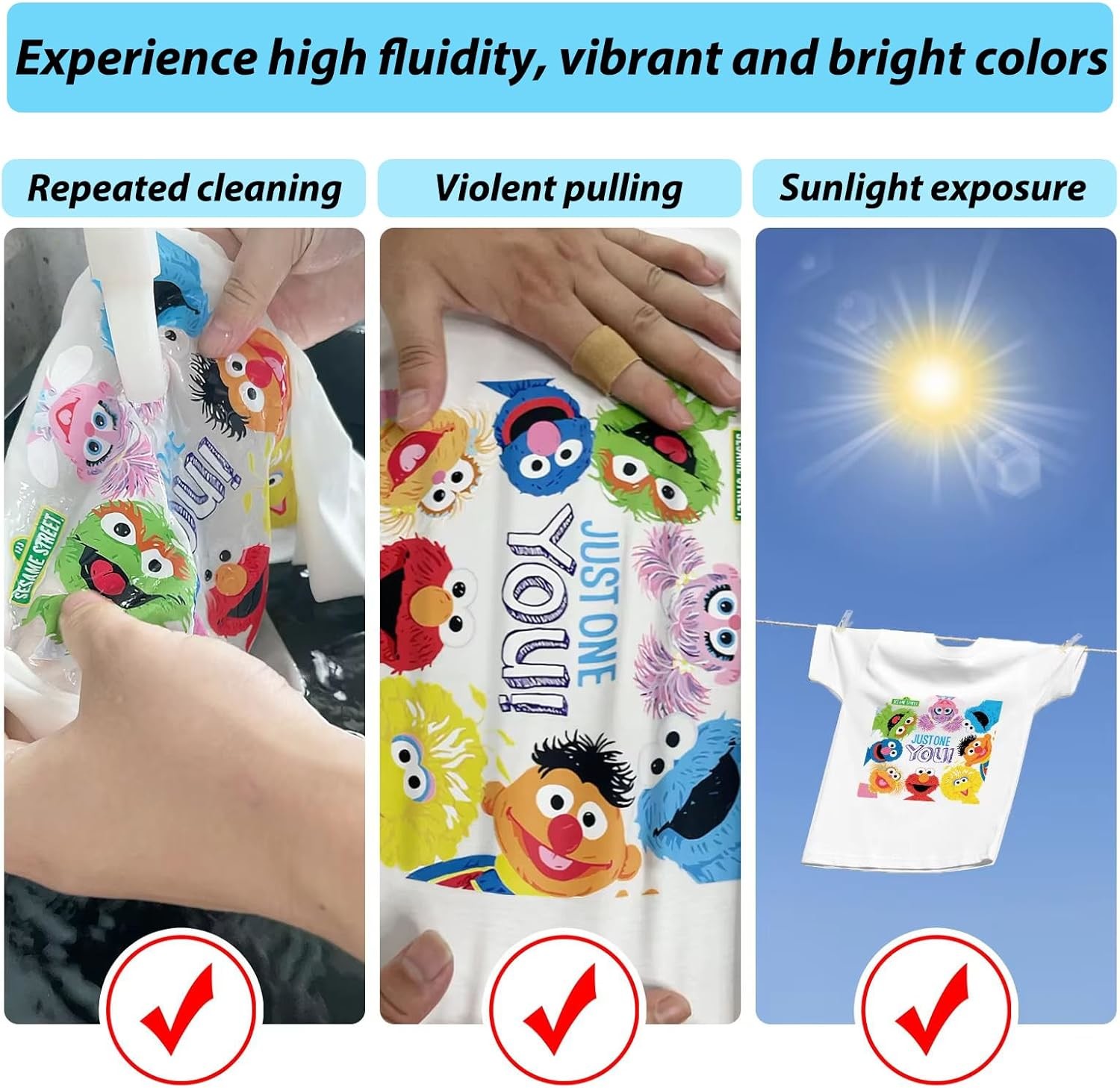 500ML DTF Ink for Textile Pigment Printing CMYK W DTF Printer Long-Lasting