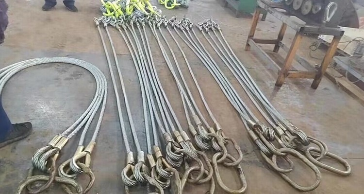 DNV 2.7-1 Standard Steel Wire Rope Sling 5 Legs Lifting Eye Type Reversed Eye for Offshore Container Sale