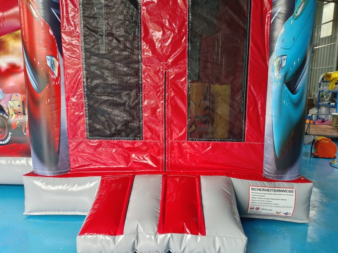 Outdoor Inflatable Castle Combo Race Cars Cartoon Movies Inflatable Bouncer With Slide Combo Inflatable Bounce House