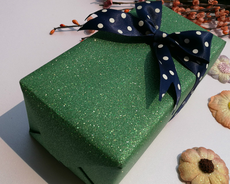 Glitter Printed Faux Leather Fabric , Vegan Leather By The Yard Red Color