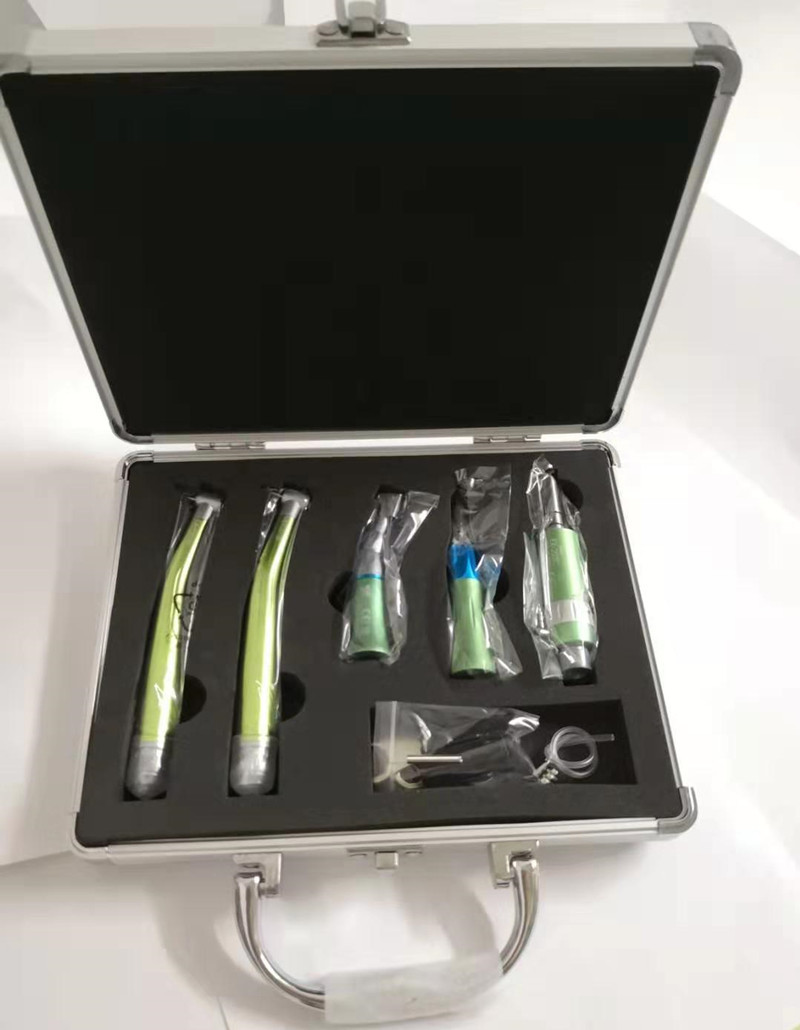 Air Turbine Dental Colorful Color Handpiece Kit High Low Speed Led Dental Handpiece Kit