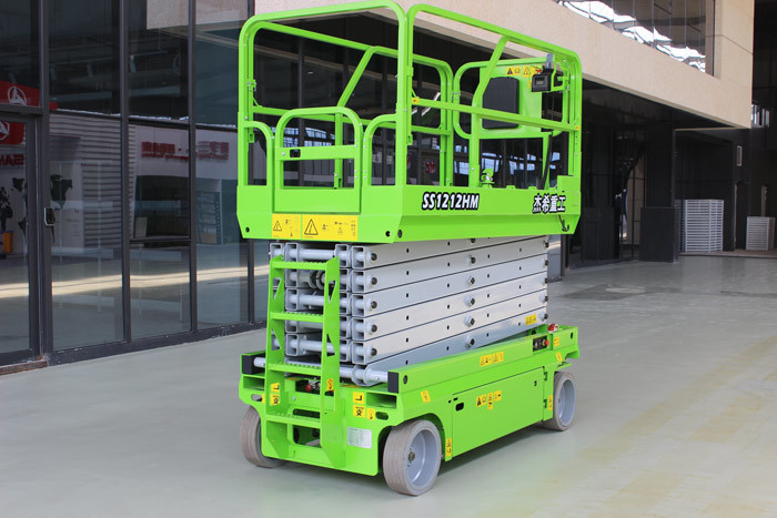 Self Propelled Aerial Work Platform Rental Hydraulic Lift 12m Extendable