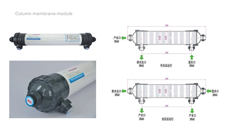 Hollow Fiber 0.01 Micron 99.9% UF Membrane Filter