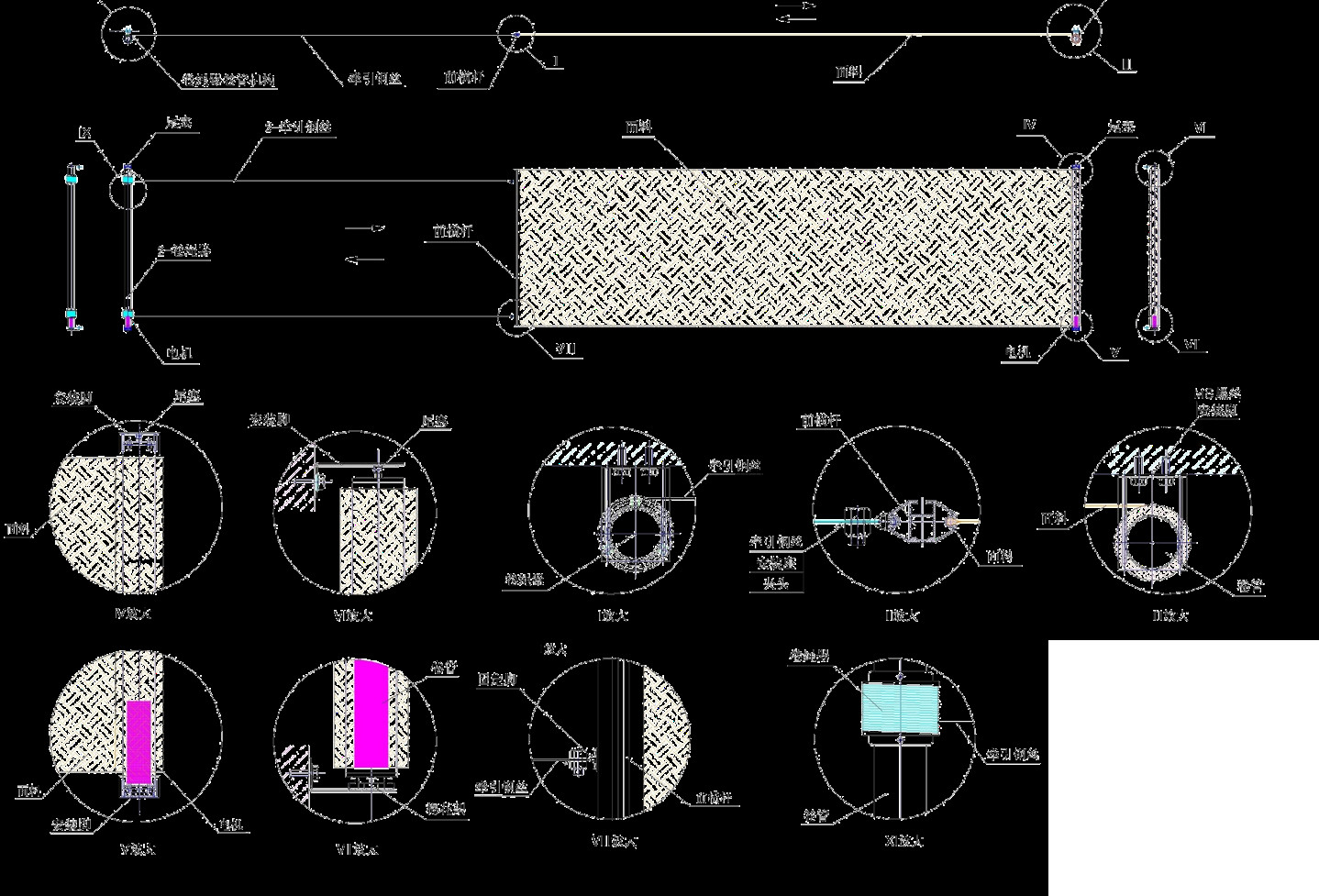 Glass Structures Automatic Shade Awnings Motor Large Areas Various Fiberglass Fabrics