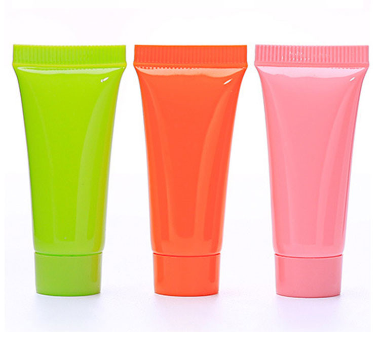 Flat Bb Cream Tube Cosmetics Lip Gloss Tubes With Brush