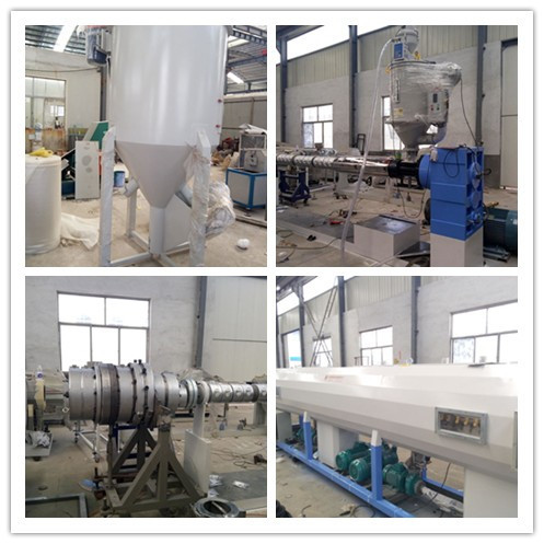 Cool Water Plastic Pipe Extrusion Line Automatic PE Drainage Pipe Production Line