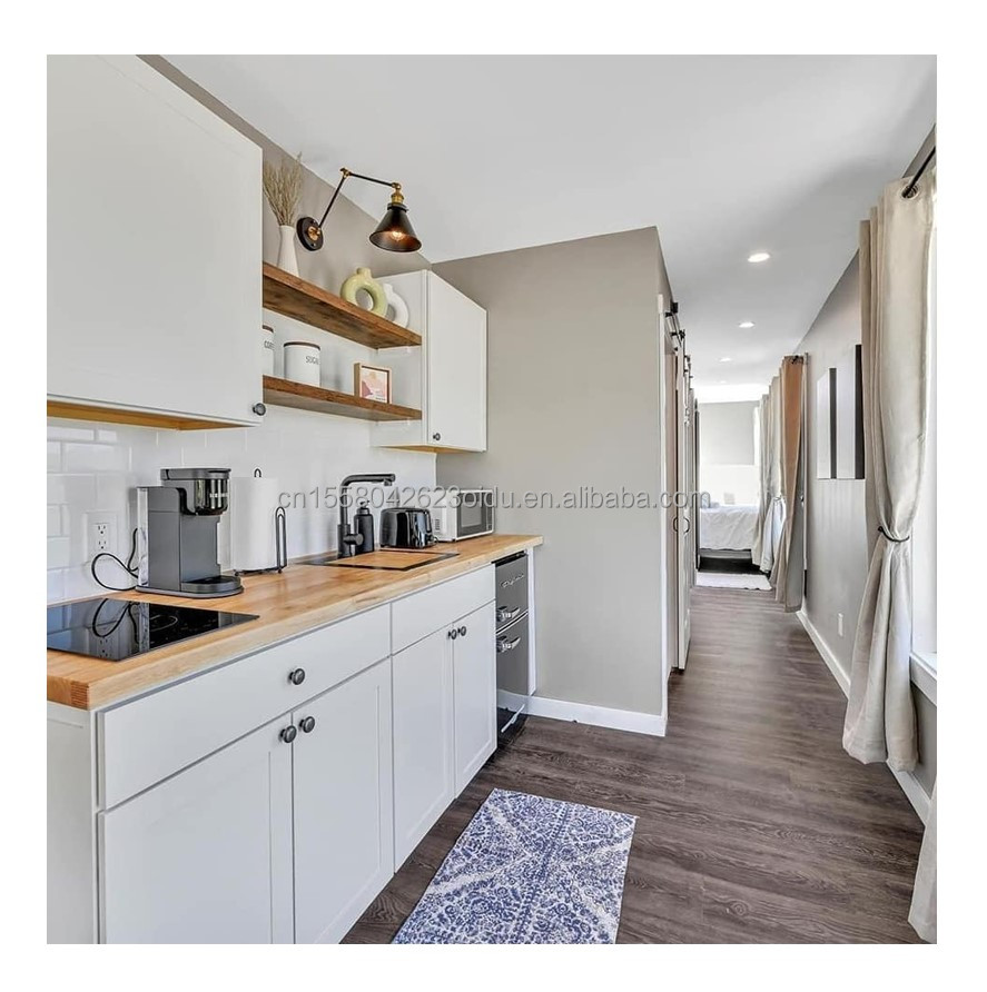 Main Structure Galvanized Steel Square Tubes Wooden Container Family House European Union Australia 40ft 2 Bedroom 1 Hall