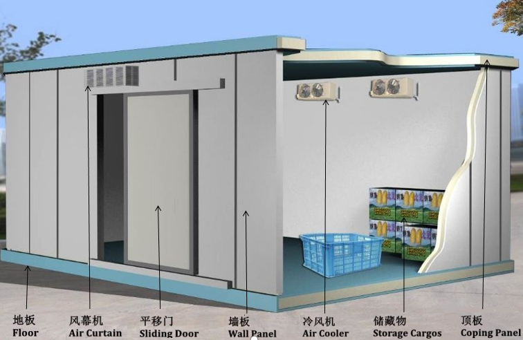 Poultry Meat Chicken Freezer Fish Cold Room Storage Walk In Freezer