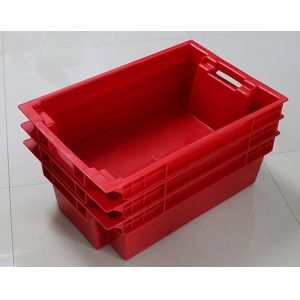 Cheap stacked and nested food grade meat plastic container box