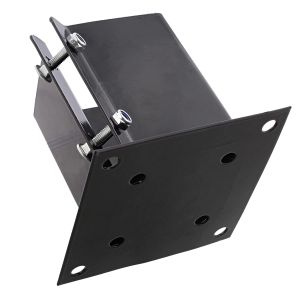  Black or White Steel Fence Post Base Bracket with Customized Design and Endoth Screws Manufactures