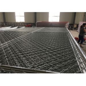 6-foot x 10-foot chain link temporary mesh fence 1-1/4 inch pipes, mesh 2-3/8