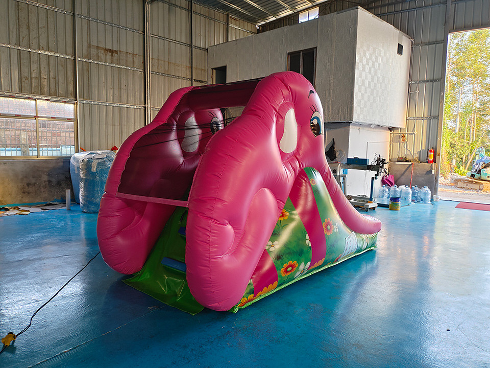 Elephant Themed 3.5x1.8x2.5m Inflatable Water Slides Digital Printing Water Jump House With Slide