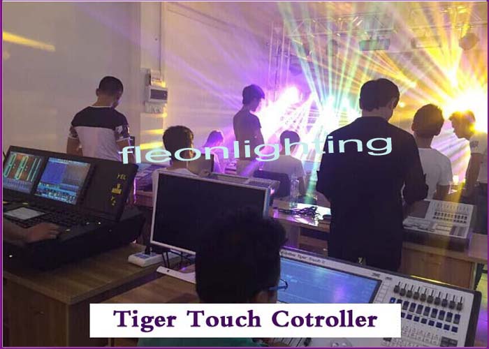 6144CH Tiger Touch DMX Lighting Controller High-Class CPU 15 Lighting Control System