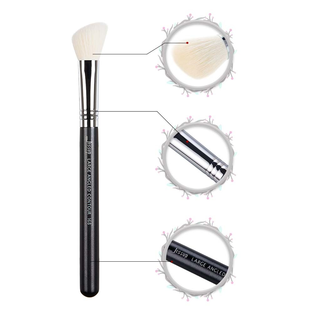 No Shedding Large Angled Contour Brush 18.8cm Jessup Individual Brushes Set