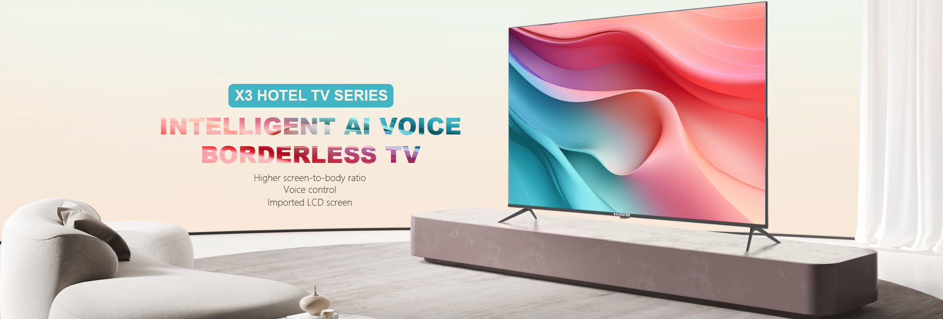 Ultra Slim Bezel Smart TV - Premium Business Display Solution, Stunning 4K Visuals Unmatched Reliability For 24/7 Operation