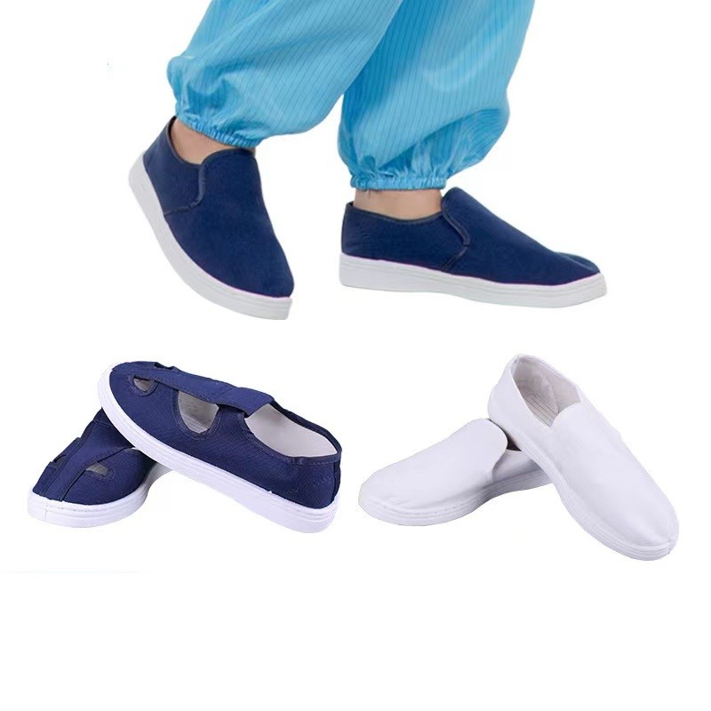 Cleanroom Breathable Anti Static ESD Shoes White ESD Safety Shoes