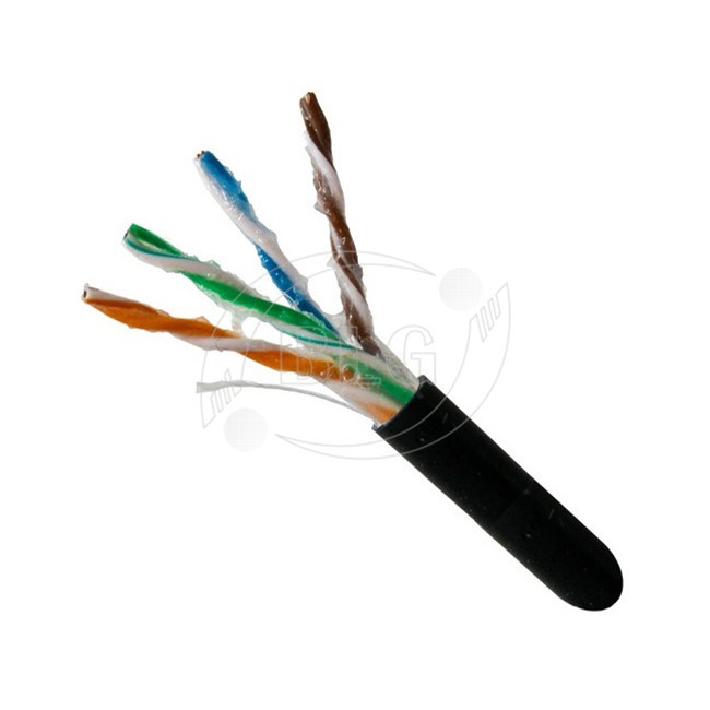 Outdoor Cat5e Lan Cable , Computer Cat5e Network Ethernet Cable UTP With Oil 1000FT