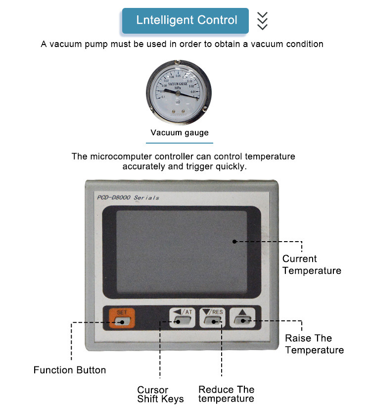 Heat Sensitive 700W 10 Shelves Lab Vacuum Oven Riot Resistance