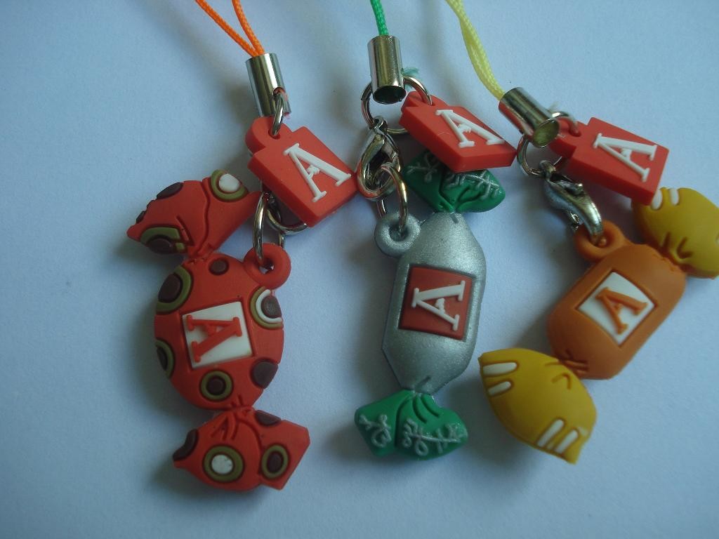 High Visible Custom PVC Keychains With Plastic / Rubber Material
