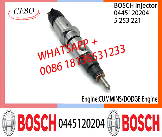 BOSCH 0445120204 5253221 Neutral Fuel Injector Assembly 0445120204 5253221 For CUMMINS DODGE