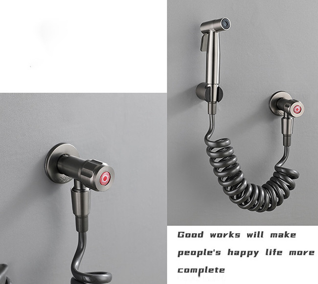 New Design Handheld Toilet Bidet Spray Kit Bathroom Wall Mounted Brushed