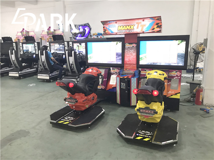 2 Player Racing Game Machine , Ordinary TT Motorcycle Arcade Machine