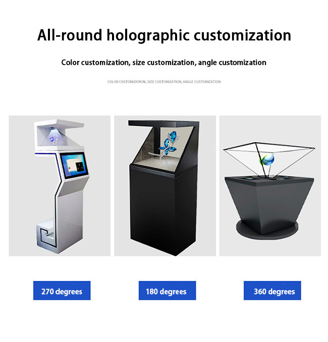 270 Degree HoloBox 3D Hologram Display Case Interactive Advertising
