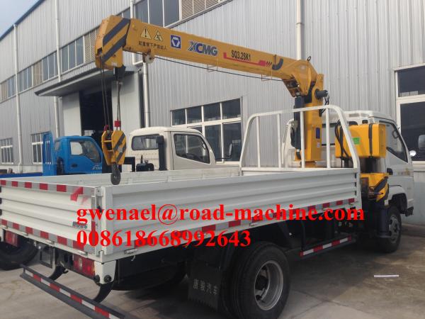 Lifting 3200KG Hydraulic Truck Mounted Cranes / Service Truck Crane Truck