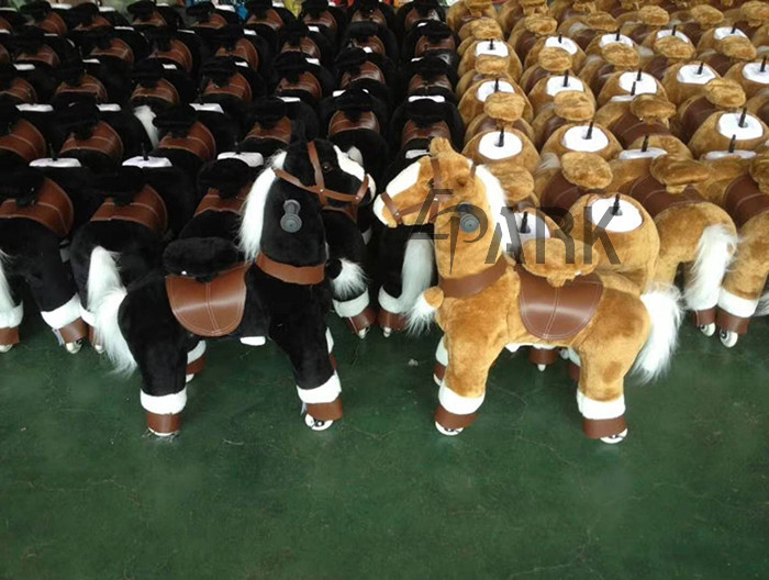 Unicorn Ride On Pony Horse Toy For Kids / Modern Amusement Park Rides